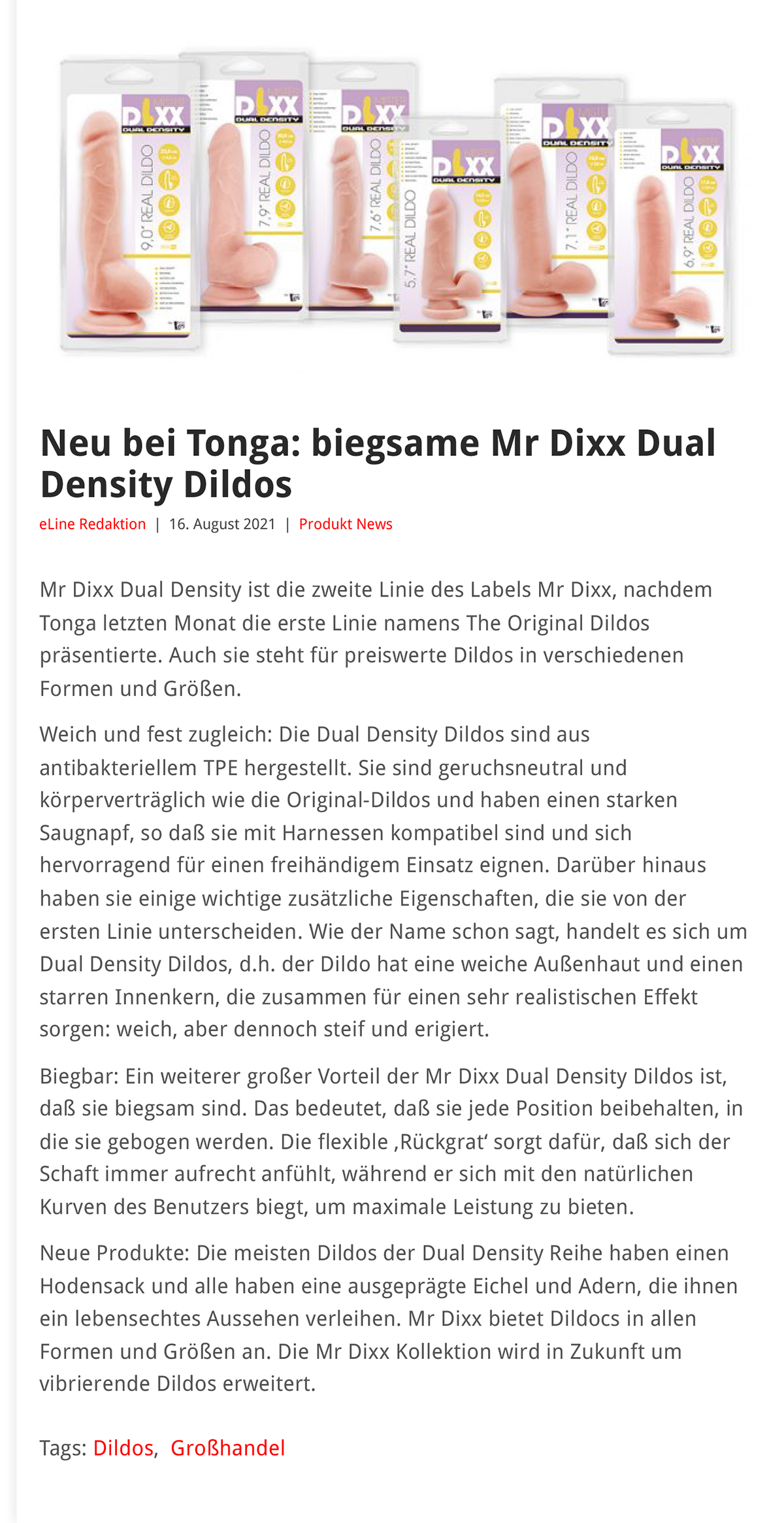 2021-08 eLine Online - Dream Toys Mr Dixx